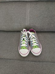 CONVERSE CHUCK TAYLOR ALL STAR CT DOUBLE TONGUE CHARCOAL JR. SZ US 5/EU 37.5