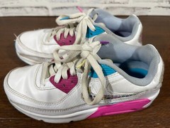 Nike Air Max 90 LTR SE ( GS ) Polka Dot White/Pink/Blue Size 4.5Y (DV1843 100)