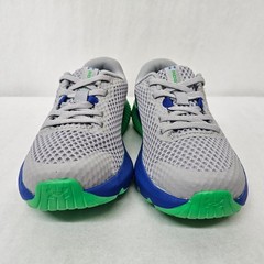 Under Armour BPS Rogue 3 Running Shoes 3024982-102 Grey Green Blue Kids Size 13K