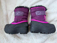 NWD $75 Sorel Snow Commander Boot Purple Dahlia Groovy Pink Toddler US4/UK3/EU21