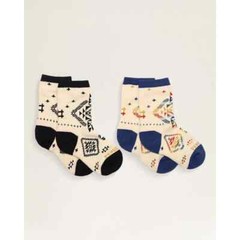 Pendleton 2 Pair Kid’s Cotton Crew Socks – Wild Blooms -S (Shoe size 7-10) – New