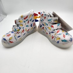 MGOKidss Sneakers Light Up Dinosaur High Top Hook & Loop Size 29 Fun Kidcore