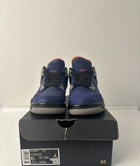 Air Jordan 4 Retro Winterized Loyal Blue/White-Habanero Red Black Sz 6Y