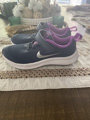 Nike Star Runner Purple Navy Blue Size Kids Size 1.5Y DA2777-404 Youth