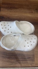Crocs Classic White unisex Clog Sandals Slip On Lightweight Logo US 3