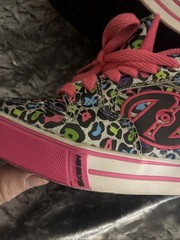Heelys Pro 20 Nova Roller Shoes – Size 1 Youth – Pink/Silver Multicolor