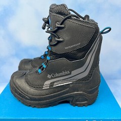 COLUMBIA Youth BOOTS BUGABOOT PLUS IV OMNI HEAT SIZE 1 BY5955-010 BLACK BLUE