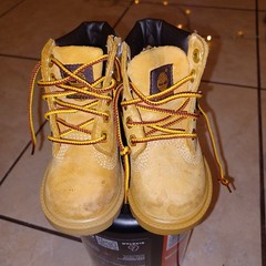 Size 4 – Timberland Boots Kids Toddler Wheat Nubuck Brown
