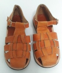 LEATHER SANDALS traditional HUARACHE unisex kids 7.5″
