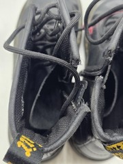 Dr Martens Boots Womens Size 5 Black Zavala J Combat Side Zip Lace Up Ankle