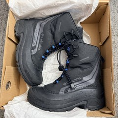 Columbia Youth Bugaboot Plus IV Omni-Heat Waterproof Boots Black Size 5