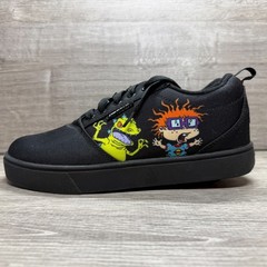 HEELYS Rugrats Pro 20 Prints Wheels Shoe Skate Wheeled Sneaker Size 7 Black