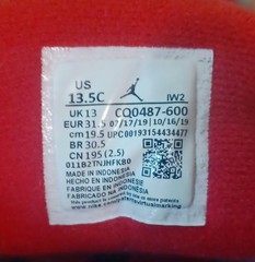 Nike Air Jordan 3 Retro Unite Fire Red #CQ0487-600 YOUTH Size 13.5C 1.5Y UK13