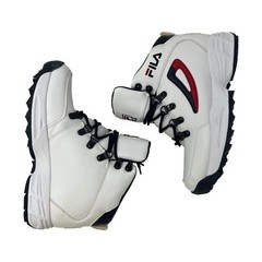 Fila Size 6 Youth Unknown Territory High Top Sneaker Boot White