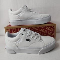 VANS – Seldan Platform – Size 4 Youth – White