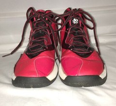 Adidas Crazy Ghost Red Black Ortholite Basketball Shoes Kids Size 3 EC!