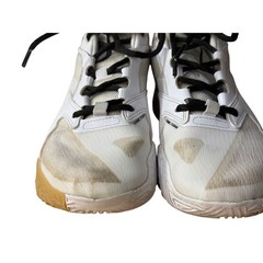 Nike Air Zoom Hyperace 3 White Black Gum Volleyball Shoes FQ7074-101 Kids 4.5