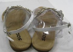 Summer WHITE FLOWER Back Strap Cute Shoes Sandals GIRL Size 2