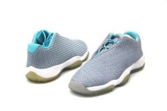 AIR JORDAN FUTURE LOW GG 724814-014 WOLF GREY/HOT LAVA TD PL BLUE WHITE SIZE 4