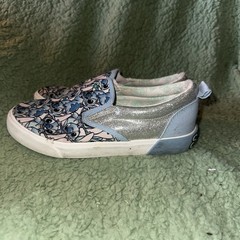 Ground Up Disney Lilo Stitch Silver Glitters Slip On Shoes Sneaker Youth Size 4