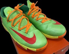 Nike KD VI 6 GS Candy Edition Lime Red Orange (599477-300) Size 5.5Y GOOD