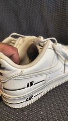 Nike Air Force 1 Low Cream/White Leather Sneakers