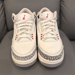 Jordan Air Jordan 3 Retro GS Leather White/Gray/Red 4.5Y DM0967-100