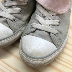 Converse Shoes Junior 2 Chuck Taylor All Star Double Tongue Gray Sneaker 665988F