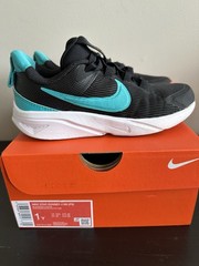 Nike Star Runner 4 Kids Size 1 Sneakers Shoes Black