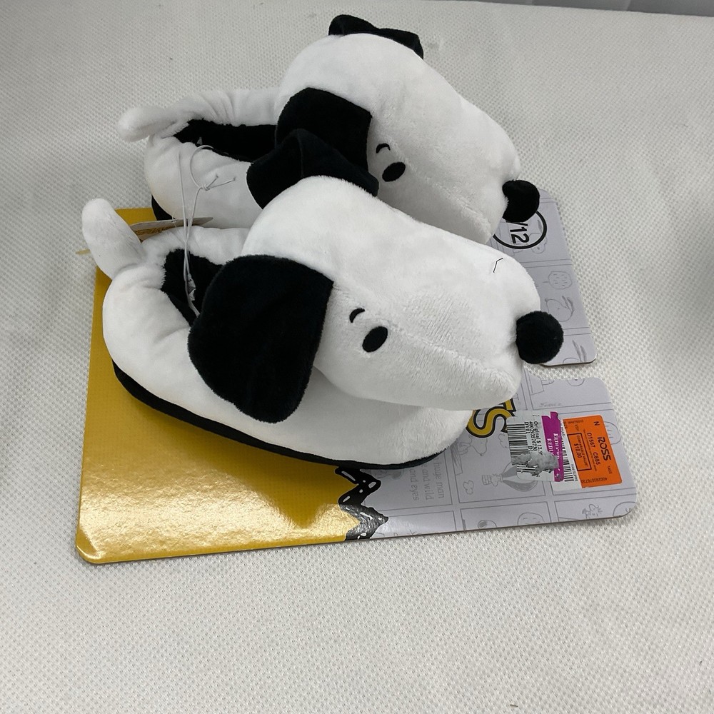 Peanuts Snoopy Slippers Kids Size 11/12 New