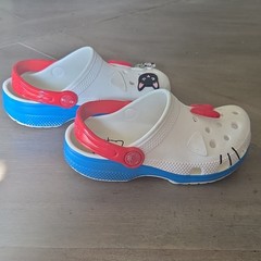 Crocs Hello Kitty White Clog Mules for Kids Size C11