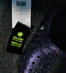 Crocs Classic Clog Space Glitter Lined ✨ 210764-0C4 GLOW IN DARK ✨Kids J2