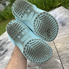 Crocs Classic Clog Light Blue Aqua Size J2 Kids Youth Slip On Shoes