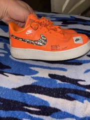 Nike Air Force 1 Low “Just Do It” Orange – Size 4.5Y