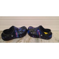Crocs Kids Baya Lined Printed Clogs Galaxy Size C 11 NEW