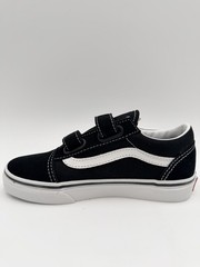 Vans Kid’s Old Skool V Hook Loop Size 2K Black White |VN000VHE6BT|
