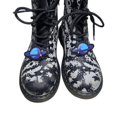 Dr. Martens Boots 1460 Space Hydro Leather Size 3 Kids Galaxy Combat