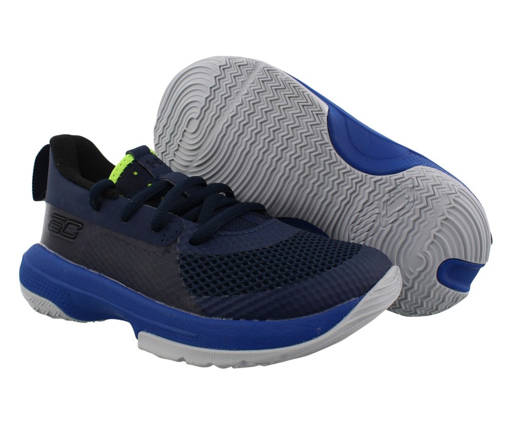 Under Armour Curry 7 Boys Shoes Size 11, Color: Black/Navy