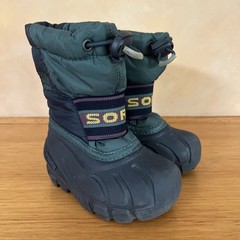 Sorel Kids Flurry Waterproof Snow Duck Boots US 6 UK 5.5 EU 21.5 Blue Winter Ski