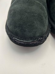 UGG Kids Classic II Boots Black Suede Shearling Size 4 Style 1017703K