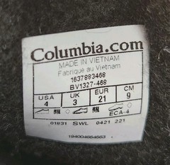 Columbia Toddler Powderbug Plus II Tree Print Size 4 Insulated Winter Snow Boots