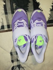 Under Armour Curry Flow Kids Athletic Sneakers Purple Green White Size 7