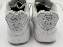 Size 7 Y – Nike Air Max 90 Leather Triple White – CD6864-100