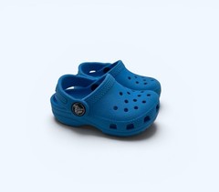 Crocs Classic Clogs Kids C4 Blue Slip-On Closed Toe Comfort Breathable Casual