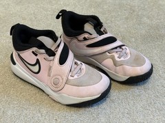 Nike Kids Hook & Loop Strap Athletic Sneakers Pink/Black US 13C Girls Basketball
