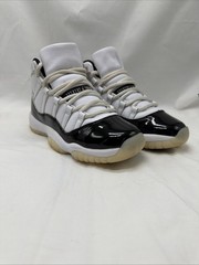 Air Jordan 11 Retro GS Gratitude White Black Metallic Gold 378038-170 Size 6Y