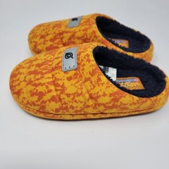 Naruto Slippers Shippuden Leaf Village Emblem Headband Style Youth Orange Sz 13