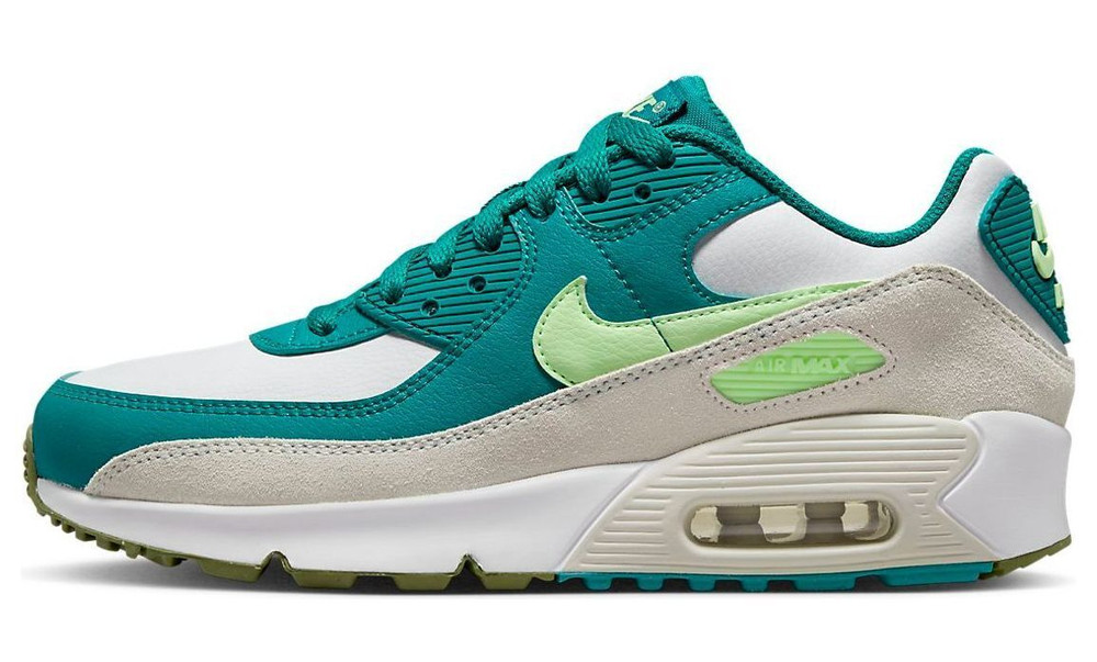 NIKE AIR MAX 90 LTR (GS) Grade School Youth Unisex / Women NEW White CD6864-124