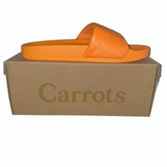 Carrots By Anwar Carrots Embossed Slides Orange White ACFW001 Unisex Youth ‚NEW‘
