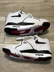Nike Air Flight 89 GS White/Black-Wolf Grey Kids Shoes HF0406 102 Size 6Y